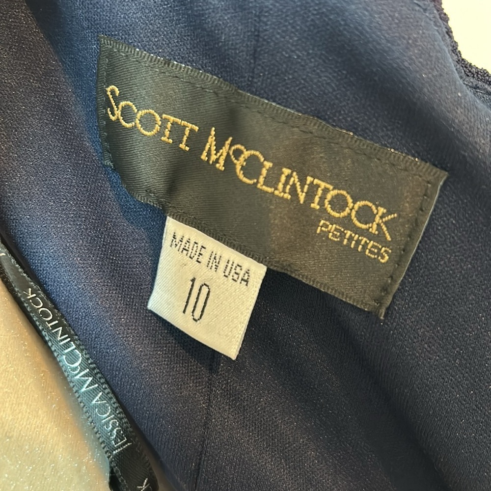 Y2K Scott McClintock halter neck sparkly evening gown Vintage 10P (modern 4-6) - Picture 11 of 16